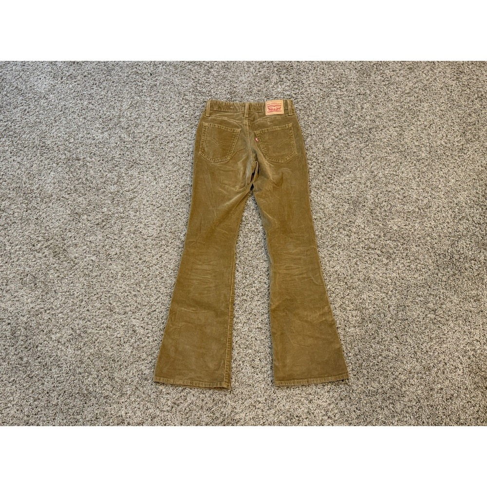 Levi's 726 Flare Pants Corduroy Pants Size 26 Women's Cowgirl Bell Bottom Look - Picture 2 of 6